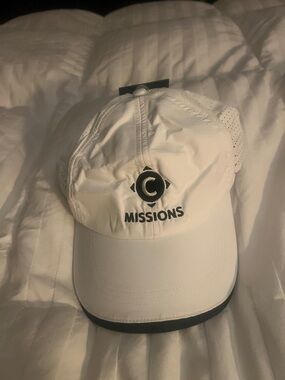 Nike White Unisex Missions Cap with Black Logo